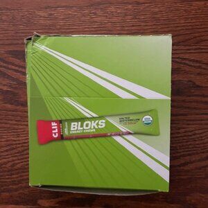 CLIF BLOKS Energy Chews Salted Watermelon Flavor with 2X Sodium One Box 18 Count